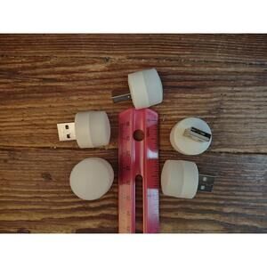NEW - lot of 5 mini LED USB powered lights nightlights